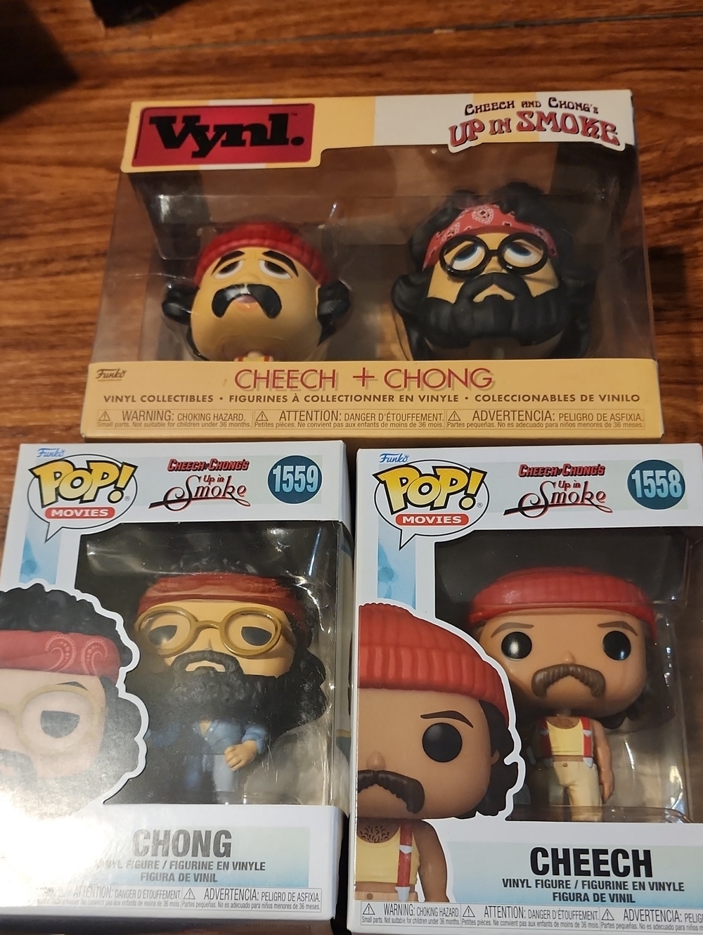 Funko Cheech & Chong 3-Figure Set - Red, Black, Yellow
